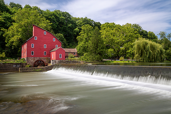 Red Mill In Clinton New Jersey by Susan Candelario Red Mill In Clinton New Jersey by Susan Candelario